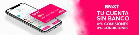 BNext tarjeta débito sin comisiones, gratis